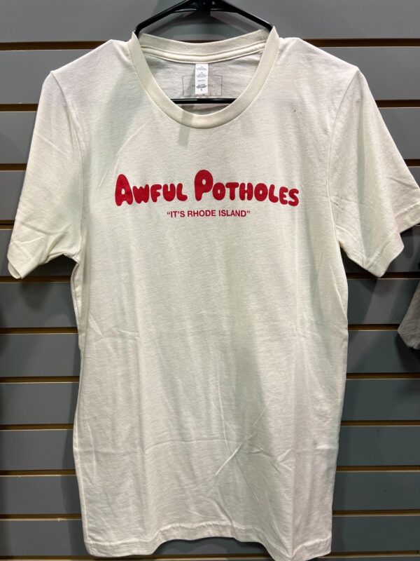 Awful potholes tshirt white