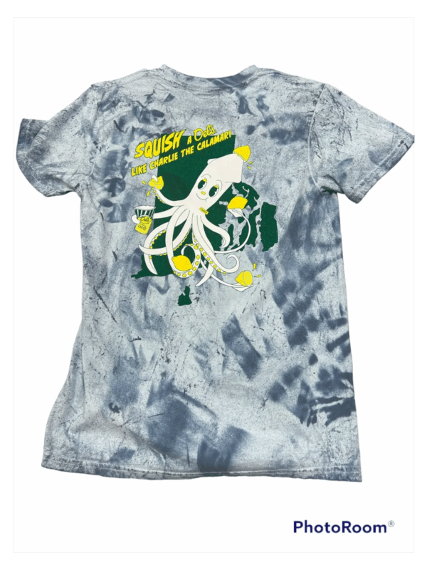 Dels charlie the calamari tshirt blue back