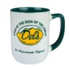 Dels stop at the sign mug green front