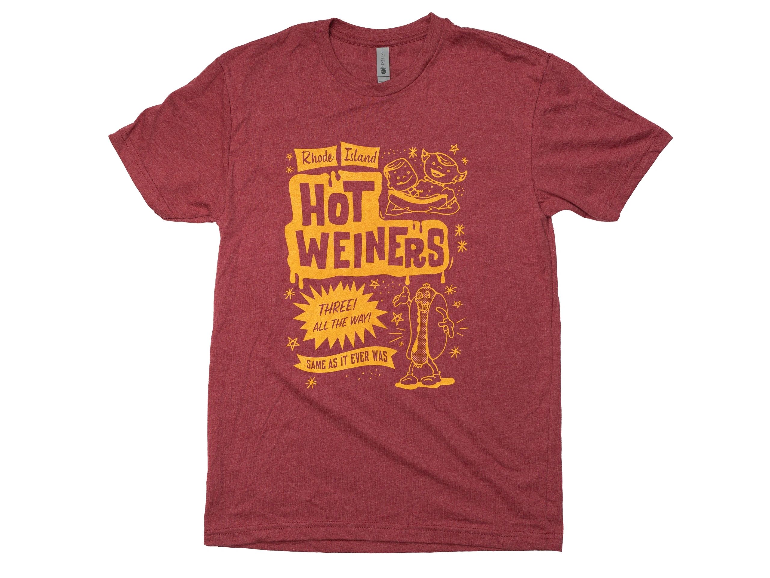 Hot wieners tshirt red