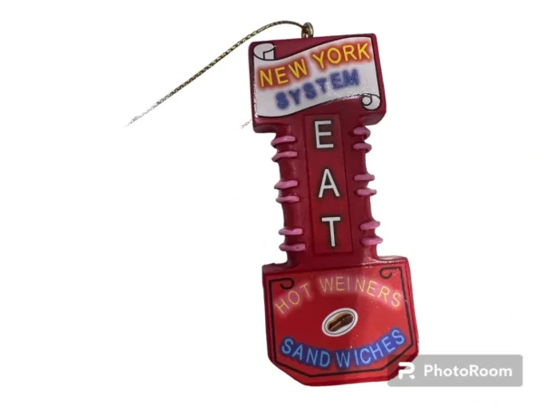 Olneyville ny system sign ornament