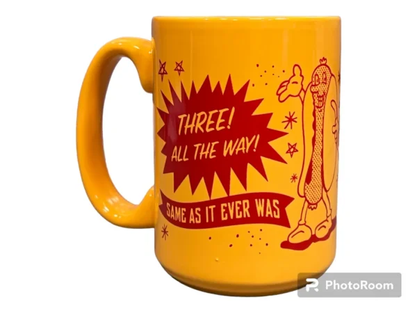 Three all the way mug back